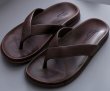 画像2: Leather simple tong sandal ssandals slippers     ユニセックス男女兼用レザーシンプルトングサンダルシャワーサンダル ビーチサンダル　 (2)