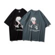 画像6: High street hip hopT-shirt　ユニセックス 男女兼用ストリートヒップグラフィックプリントTシャツ (6)