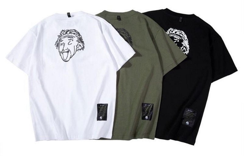 画像7: Einstein print T-shirt ユニセックス 男女兼用アインシュタインプリントTシャツ (7)