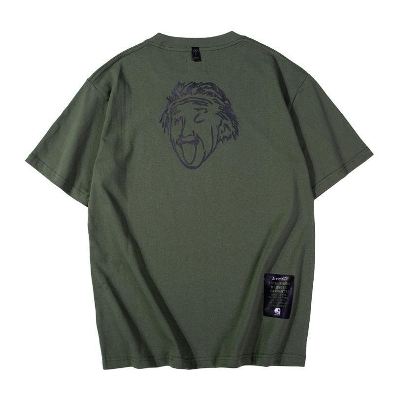 画像4: Einstein print T-shirt ユニセックス 男女兼用アインシュタインプリントTシャツ (4)