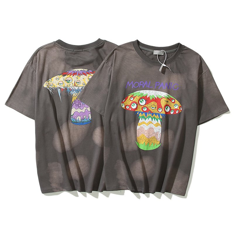 画像3: SAINT MICHAEL graffiti mushroom eyes print T-shirt ユニセックス 男女兼用グラフィティマッシュルームアイルーズプリントTシャツ (3)