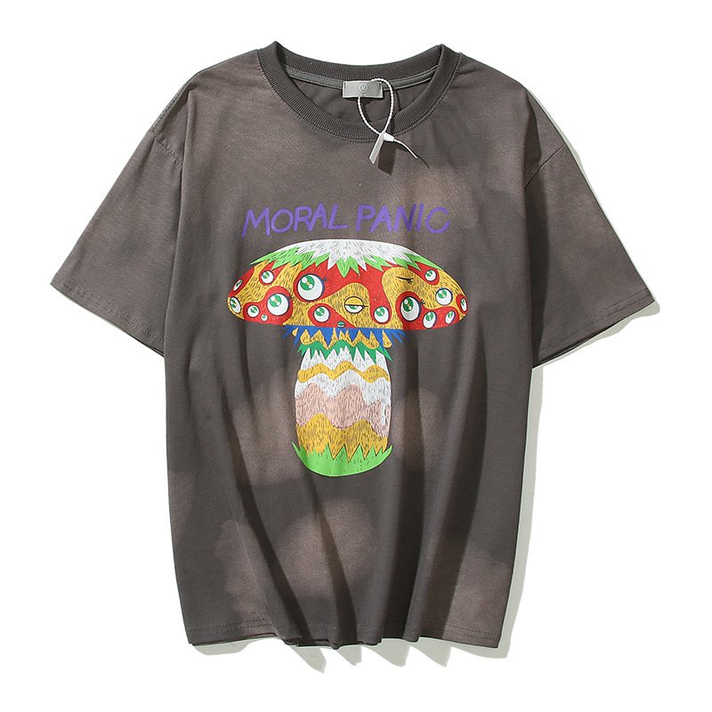 画像4: SAINT MICHAEL graffiti mushroom eyes print T-shirt ユニセックス 男女兼用グラフィティマッシュルームアイルーズプリントTシャツ (4)