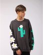 画像3: Cactus Flower Printing Sweatshirt  ユニセックス 男女兼用サボテンカクタスフラワープリントスウェットシャツ (3)