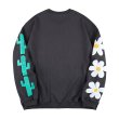 画像2: Cactus Flower Printing Sweatshirt  ユニセックス 男女兼用サボテンカクタスフラワープリントスウェットシャツ (2)