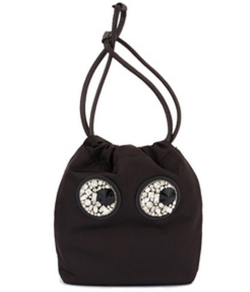 画像1:  Rhinestone Eyeball Small Drawstring bag tote shoulder bag　ラインストーンファイアーボール目玉巾着スモールトートショルダーバッグ (1)