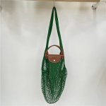 画像4:  Mesh Le Preage Fillet Hollow Storage tote shoulder bag　メッシュ ネット フィレ トートショルダーバッグ エコバッグ (4)