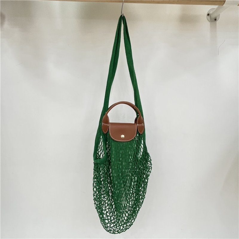 画像4:  Mesh Le Preage Fillet Hollow Storage tote shoulder bag メッシュ ネット フィレ トートショルダーバッグ エコバッグ (4)