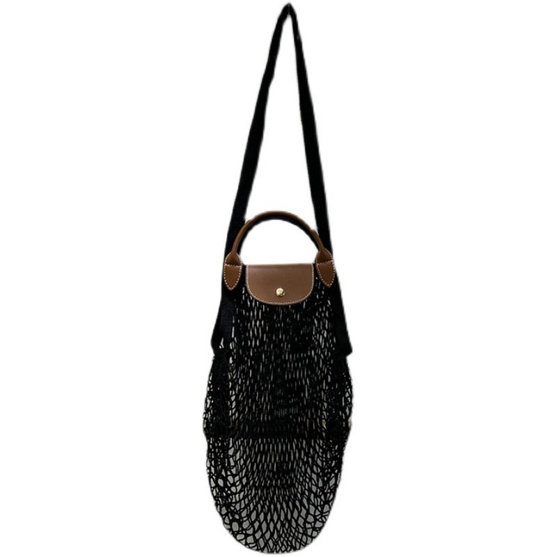 画像13:  Mesh Le Preage Fillet Hollow Storage tote shoulder bag メッシュ ネット フィレ トートショルダーバッグ エコバッグ (13)