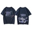 画像2: Falling Tom & guffaw Jerry Tom and Jerry catch and run print T-shirt　ユニセックス 男女兼用追いかけっこトムとジェリートム＆ジェリープリントTシャツ (2)