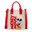 画像2: Mickey one-shoulder canvas messenger bag eco bag shopping bag  tote bag　ミッキーマウスミッキーキャンバスエコトートママバッグ (2)