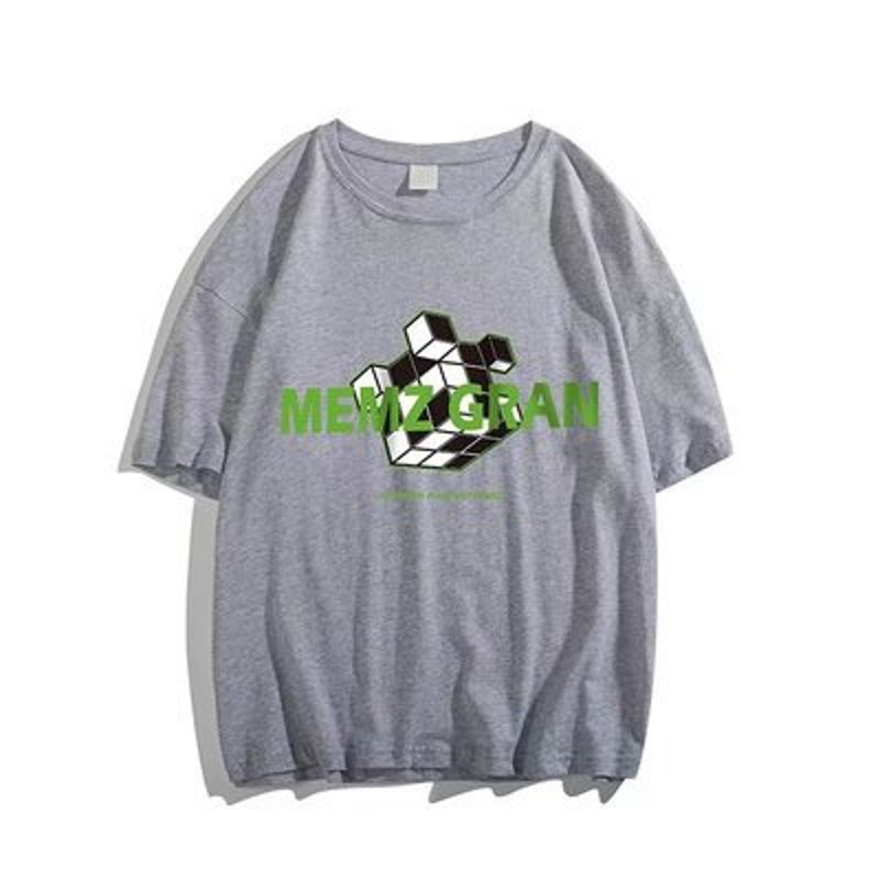 画像3: Cube print T-shirt ユニセックス 男女兼用キューブプリントTシャツ (3)