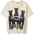 画像1: Doberman dog print T-shirt　ユニセックス 男女兼用ドーベルマン　犬 ドッグプリントTシャツ (1)