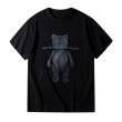 画像1: they should just let us rave bear print T-shirt　ユニセックス 男女兼用ベア 熊プリントTシャツ (1)