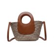 画像7: Handheld Straw Weave Bucke tote shoulder bag　ハンドヘルド籠 かご カゴトートショルダーバッグ (7)