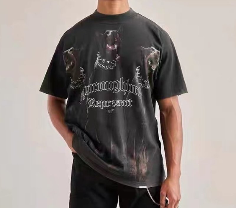 画像5: Doberman dog print T-shirt ユニセックス 男女兼用ドーベルマン 犬 ドッグプリントTシャツ (5)