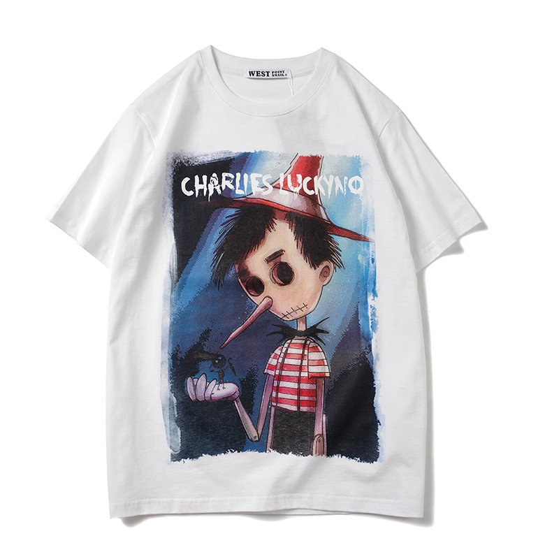 画像7: Melancholy Pinocchio print T-shirt ユニセックス 男女兼用憂鬱ピノキオプリントTシャツ (7)