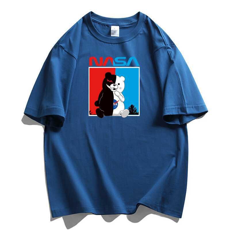 画像8: Nasa Devil & Angel Half & Half Bear print T-shirt ユニセックス 男女兼用ナサエンジェル&デビルハーフ&ハーフベア熊プリントTシャツ (8)