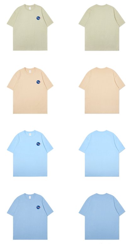 画像9: One point Nasa print T-shirt　ユニセックス 男女兼用ワンポイントナサNASAプリントTシャツ (9)