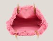 画像4: DrinKing's tassel woven embroidered letter handbag tote shoulder bag　タッセル織り刺繍レターハンドバッグトートショルダーバッグ (4)