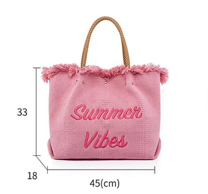 画像5: DrinKing's tassel woven embroidered letter handbag tote shoulder bag　タッセル織り刺繍レターハンドバッグトートショルダーバッグ (5)