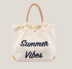 画像2: DrinKing's tassel woven embroidered letter handbag tote shoulder bag　タッセル織り刺繍レターハンドバッグトートショルダーバッグ (2)