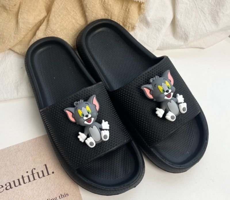 画像6: Three-dimensional Tom & Jerry slippers flip flops  soft bottom sandals slippers   ユニセックス男女兼用3Dトム＆ジェリートムとジェリープラットフォームフリップフロップサンダルシャワーサンダル ビーチサンダル　 (6)