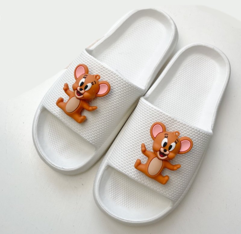 画像2: Three-dimensional Tom & Jerry slippers flip flops  soft bottom sandals slippers   ユニセックス男女兼用3Dトム＆ジェリートムとジェリープラットフォームフリップフロップサンダルシャワーサンダル ビーチサンダル　 (2)