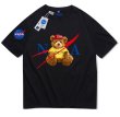 画像1: Nasa x Teddy Bear print T-shirt　ユニセックス 男女兼用ナサNASA× テディベア 熊プリントTシャツ (1)
