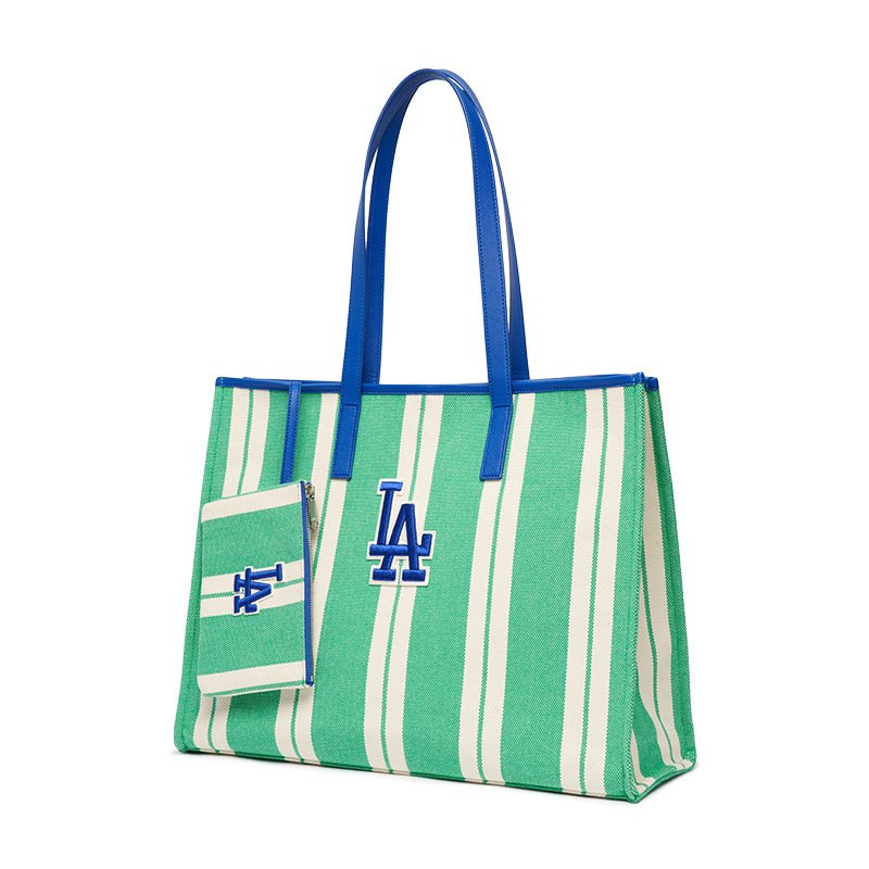 画像5: MLB Striped Tote Shoulder Bag　MLBストライプトートショルダーバッグ (5)
