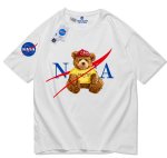 画像5: Nasa x Teddy Bear print T-shirt　ユニセックス 男女兼用ナサNASA× テディベア 熊プリントTシャツ (5)