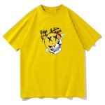 画像4: Half Saturn x Skull print T-shirt　ユニセックス 男女兼用ハーフサターン×スカルプリントTシャツ (4)