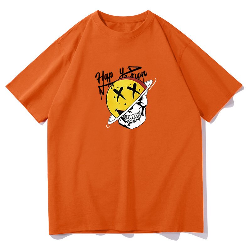 画像6: Half Saturn x Skull print T-shirt ユニセックス 男女兼用ハーフサターン×スカルプリントTシャツ (6)