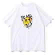 画像1: Half Saturn x Skull print T-shirt　ユニセックス 男女兼用ハーフサターン×スカルプリントTシャツ (1)