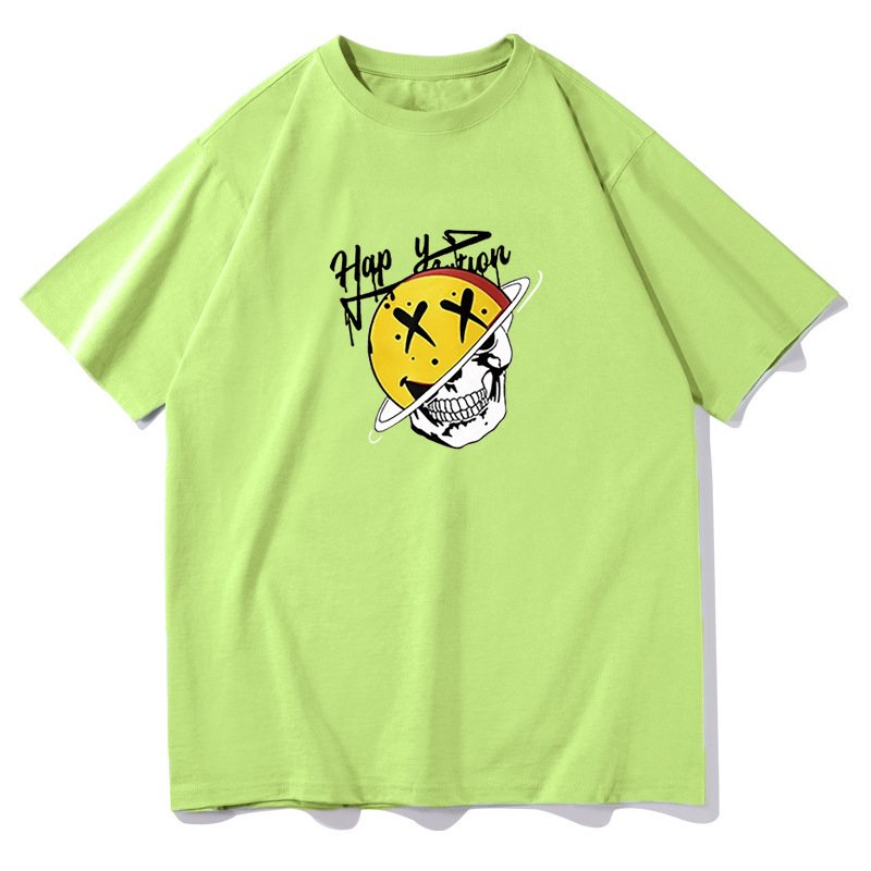 画像5: Half Saturn x Skull print T-shirt ユニセックス 男女兼用ハーフサターン×スカルプリントTシャツ (5)