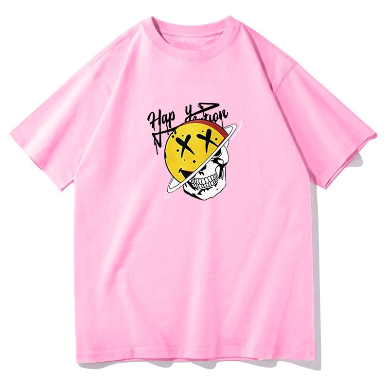 画像7: Half Saturn x Skull print T-shirt ユニセックス 男女兼用ハーフサターン×スカルプリントTシャツ (7)