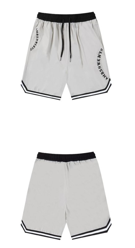 画像3:  Hip hop basket circle logo Half Pants　ユニセックス男女兼用サークルロゴプリント ハーフパンツ　ショートパンツ バスケット (3)