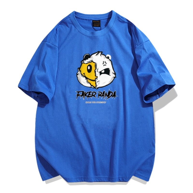 画像4: Agree Bear & Smile T-shit ユニセックス 男女兼用アグリーベアー&スマイルプリントTシャツ (4)