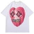画像1: Hearts & ghosts Print T-shit　ユニセックス 男女兼用ハート＆ゴーストプリントTシャツ (1)