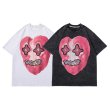 画像3: Hearts & ghosts Print T-shit　ユニセックス 男女兼用ハート＆ゴーストプリントTシャツ (3)