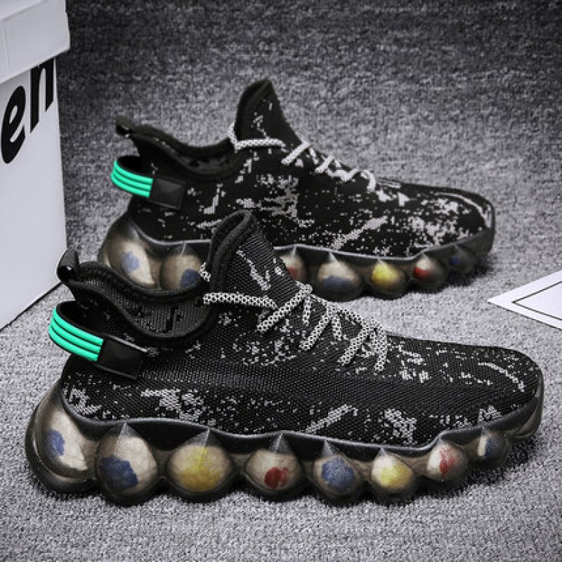 画像5: Colorful popcorn sole coconut lace-up sneakers 男女兼用ユニセックスカラフルポップコーンソールココナッツレースアップレザースニーカー (5)