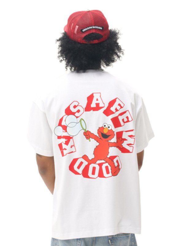 画像3: FFF DONCARE AFGK Sesame Street Elmo 3D Logo Tshirts  ユニセックス 男女兼用 セサミストリート 3DサークルロゴTシャツ  AFGK A FEW GOOD KIDS (3)