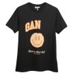 画像2: GANNI street shoot blogger Nordic style cartoon smiley print T-shirt　ストリートシュートスマイリープリント半袖Tシャツ  (2)