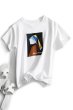 画像3: Vermeer pearl earrings OIL PAINTING Logo Print  Art T-shirt  フェルメール 真珠の耳飾り アート　ペイント Tシャツ (3)