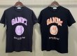 画像7: GANNI street shoot blogger Nordic style cartoon smiley print T-shirt　ストリートシュートスマイリープリント半袖Tシャツ  (7)