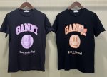 画像7: GANNI street shoot blogger Nordic style cartoon smiley print T-shirt　ストリートシュートスマイリープリント半袖Tシャツ  (7)