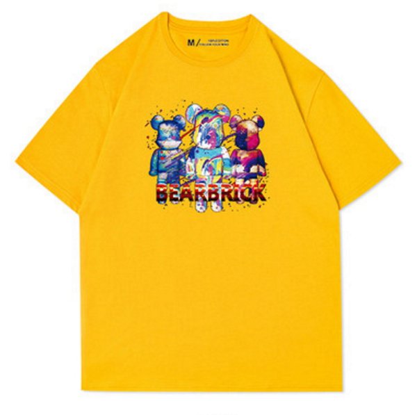 画像1: Bearbrick kaws Print T-shit　ユニセックス 男女兼用ベアブリック カウズ プリントTシャツ (1)