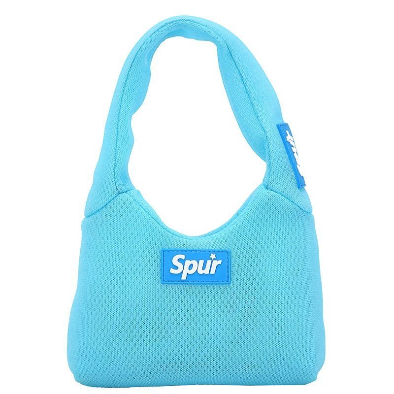 画像2: all-match simple classic strong wear-resistant tote bag shoulder messenger  Bag  y2k メッシュシンプルトートショルダーショッピングスポーツエコバッグ (2)