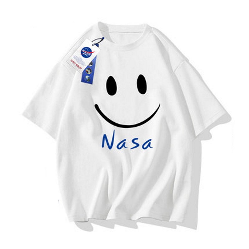 画像2: NASA Joint Smile Print T-shit　ユニセックス 男女兼用キッズ大人ナサ×スマイルジョイント プリントTシャツ (2)