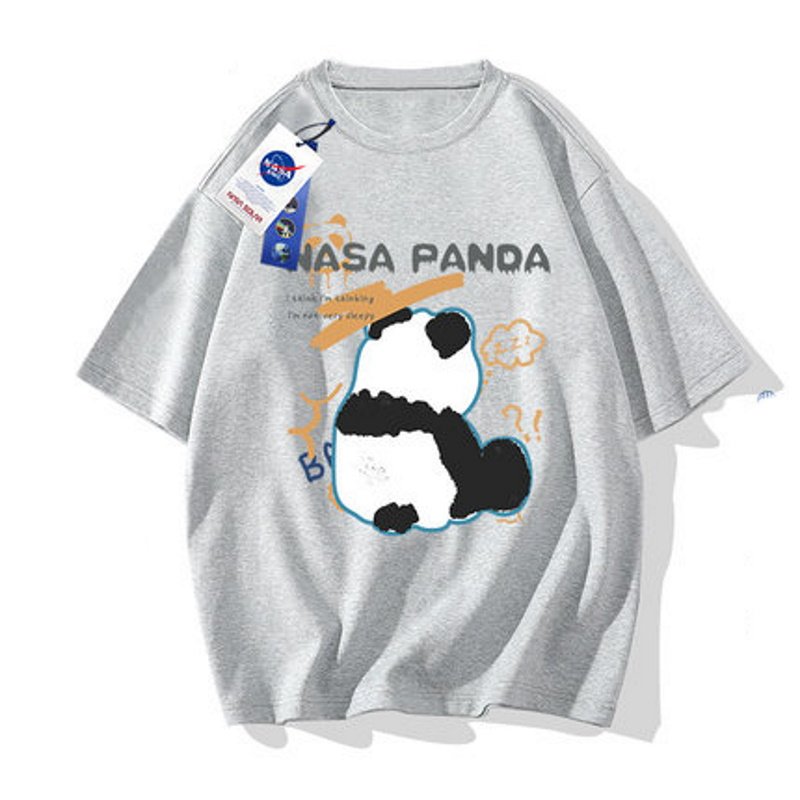 画像4: NASA Joint Panda T-shirt　ユニセックス 男女兼用キッズ大人ナサ×パンダジョイント プリントTシャツ (4)