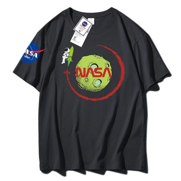 画像1: Nasa x Space Flight T-shirt　ユニセックス 男女兼用 ナサ×宇宙飛行プリントTシャツ (1)